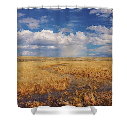 Amber Waves of Gold Shower Curtain