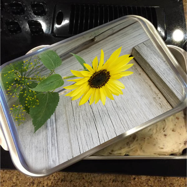 Sunflower and Dill Cake Pan with Lid