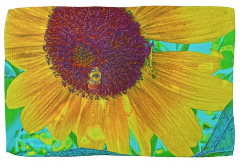 The Sunflower and The Bee Kitchen Towel