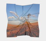Windmill at Sunset Western Scarf