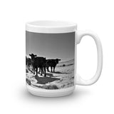 Heifers In The Snow Mug