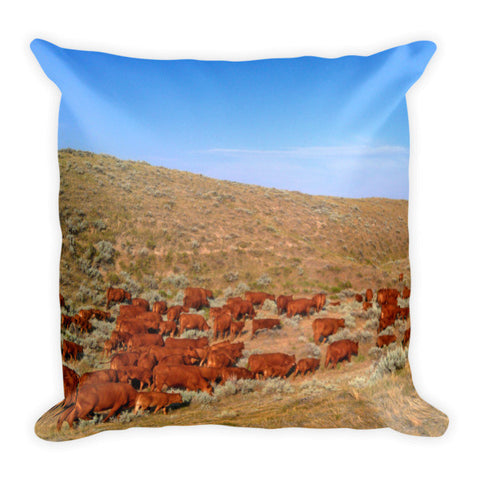 Wyoming Reds Throw Pillow