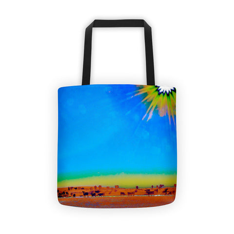 Hay Meadow to Water Tote bag