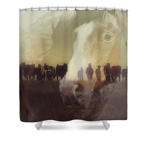Watch Over the Last Run at Dusk Shower Curtain