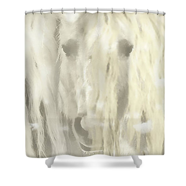 Winter's Reflection Shower Curtain