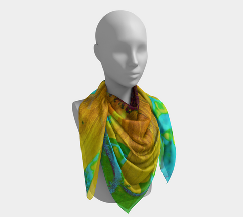 The Sunflower and the Bee Western Scarf