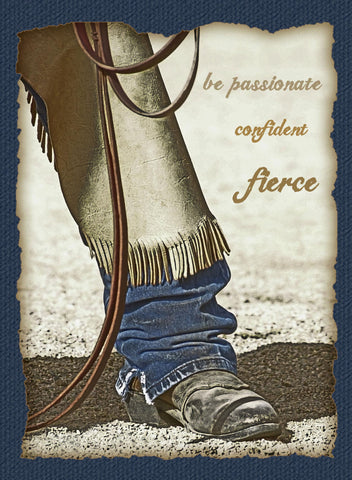 Fierce Western Art Cowboy Greeting Card