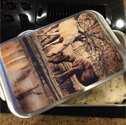Autumn Reflection Cake Pan with Lid