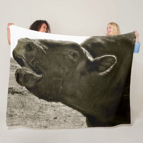 Bull Call Fleece Blanket