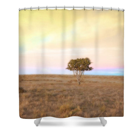 Cedar Tree at Sunset Shower Curtain