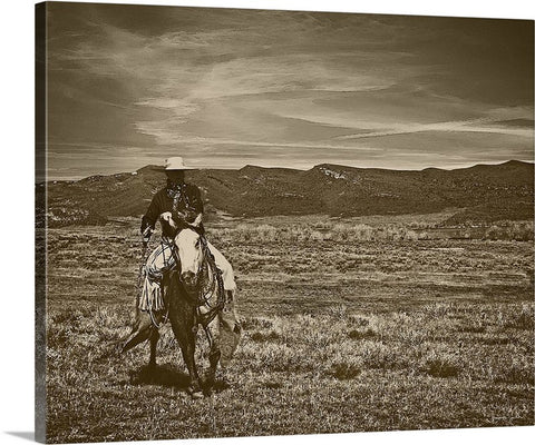 Cowboy Ride Canvas Print