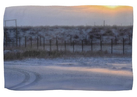 Early Morning Winter Kitchen Towel