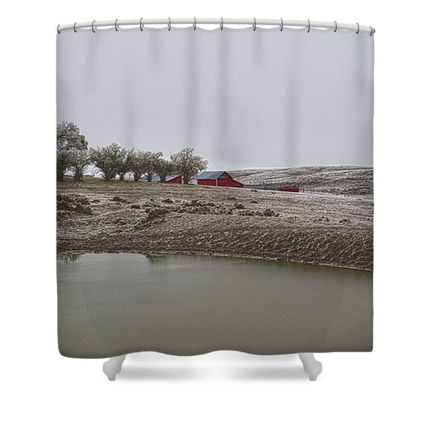 Early Wyoming Winter Shower Curtain