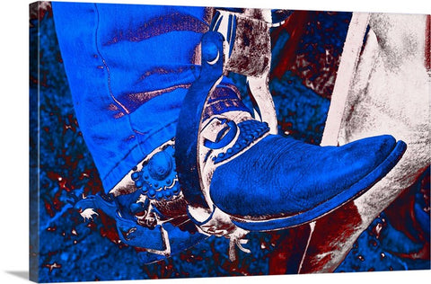 Electric Cowboy Boot Canvas Print