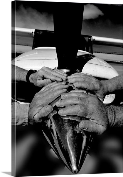Hands of the Pilots for Christ Inspirational Canvas Print