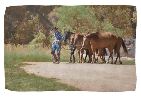 He Leads Me To Still Waters Kitchen Towel