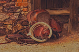 Head Wrangler's Saddle Canvas Print