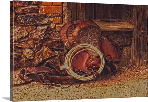Head Wrangler's Saddle Canvas Print