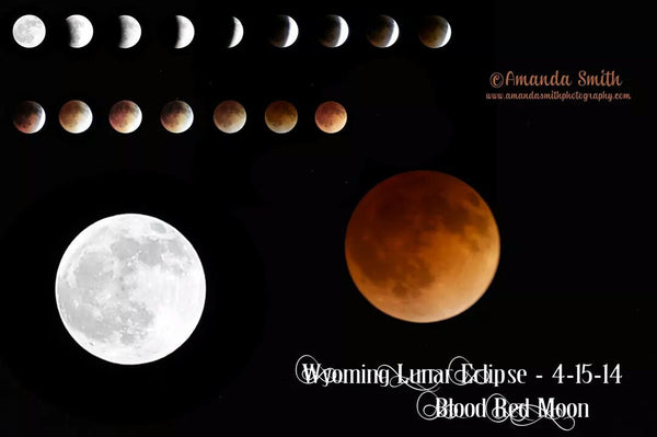 Lunar Eclipse/Red Moon, Study for Instruction. Wyoming