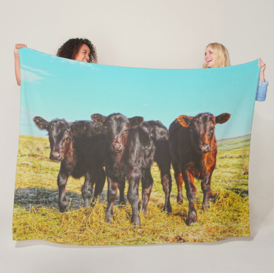 In the Mood for Hay Fleece Blanket