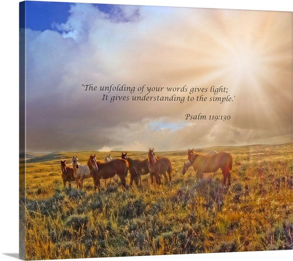 Led by the Light Inspirational Canvas Print