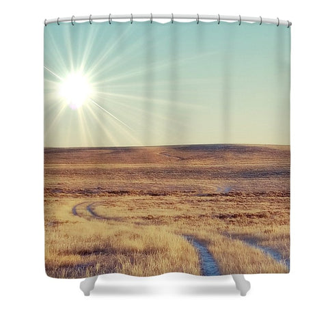 Long and Winding Road Shower Curtain