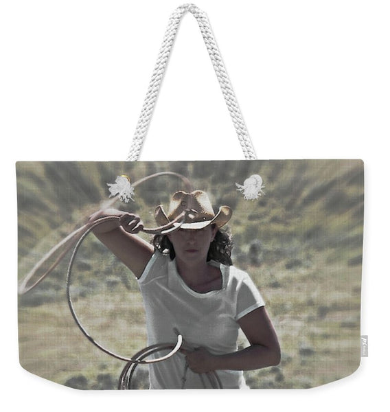 On a Rope and a Prayer Weekender Tote bag