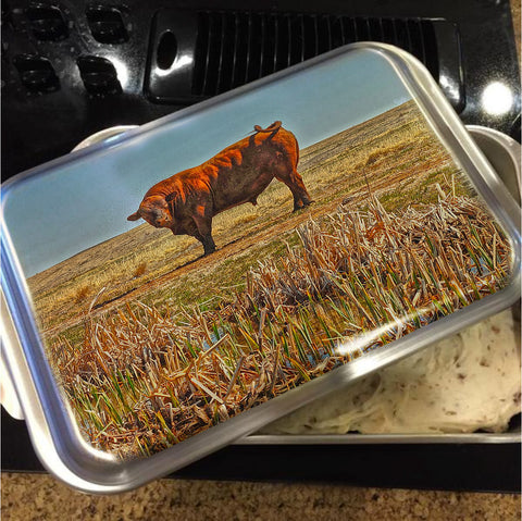 Pigtail Bull Cake Pan with Lid