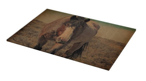 Red Roan and Sage Brush Cutting Board