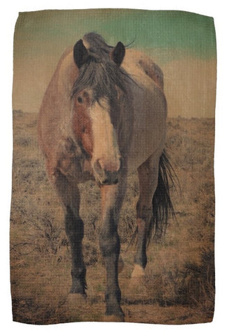 Red Roan and Sage Brush Kitchen Towel