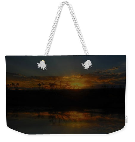 Reservoir At Sunset Weekender Tote bag