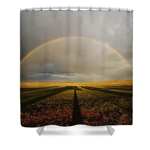 Right Time Right Place Shower Curtain
