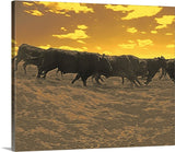 Running with the Boys Canvas Print