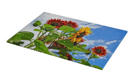 Rustic Sunflowers Cutting Board