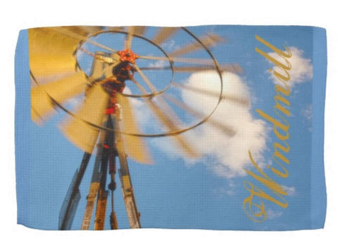 Wyoming Windmill Kitchen Towel
