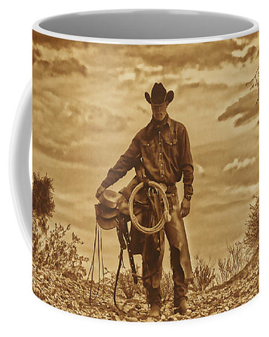 Sepia Cowboy Mug