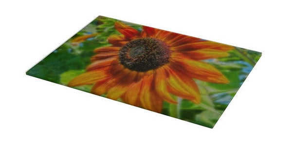 Sun Shower Sunflower Cutting Board