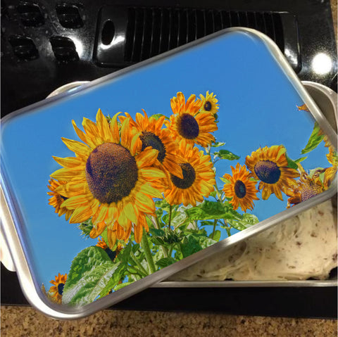 Sun and Flower Conversation Cake Pan with Lid