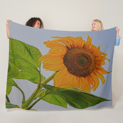 Sunflower Wild Fleece Blanket