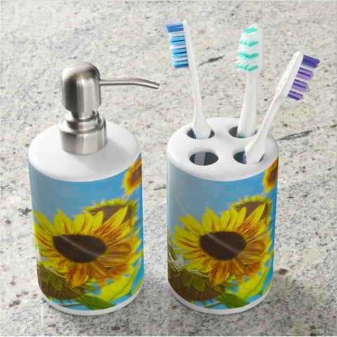 Sunflower and Sunlight Bathroom Set