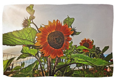 Sunflowers and Storm Kitchen Towel