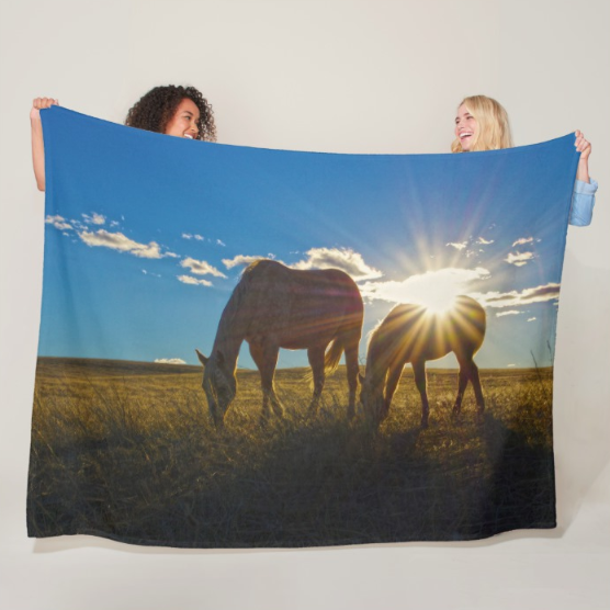 Sunrise Splendor Fleece Blanket