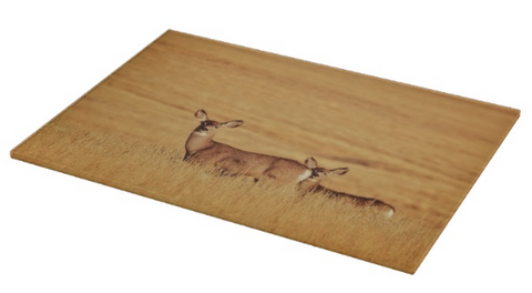 Sunset Deer Cutting Board