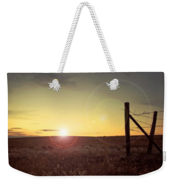 Sunset on the Prairie Weekender Tote bag
