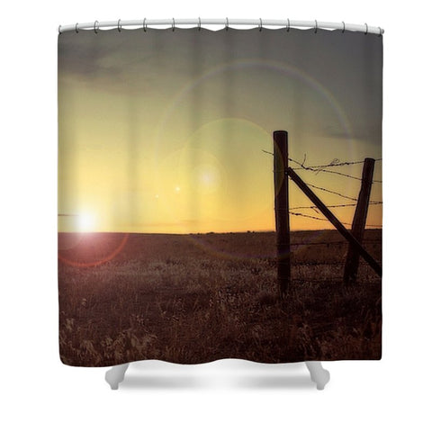Sunset on the Prairie Shower Curtain