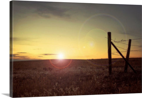 Sunset on the Prairie Canvas Print