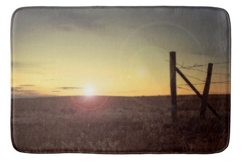 Sunset on the Prairie Bath Mat