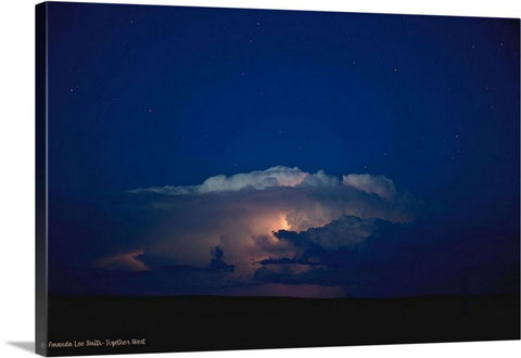 Thunder Boomer Over Wyoming Skies Canvas Print