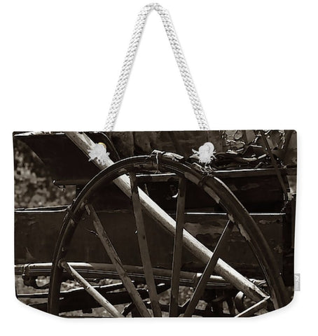 Wagon And Wheel Weekender Tote bag
