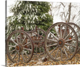 Wagon in Winter Canvas Print